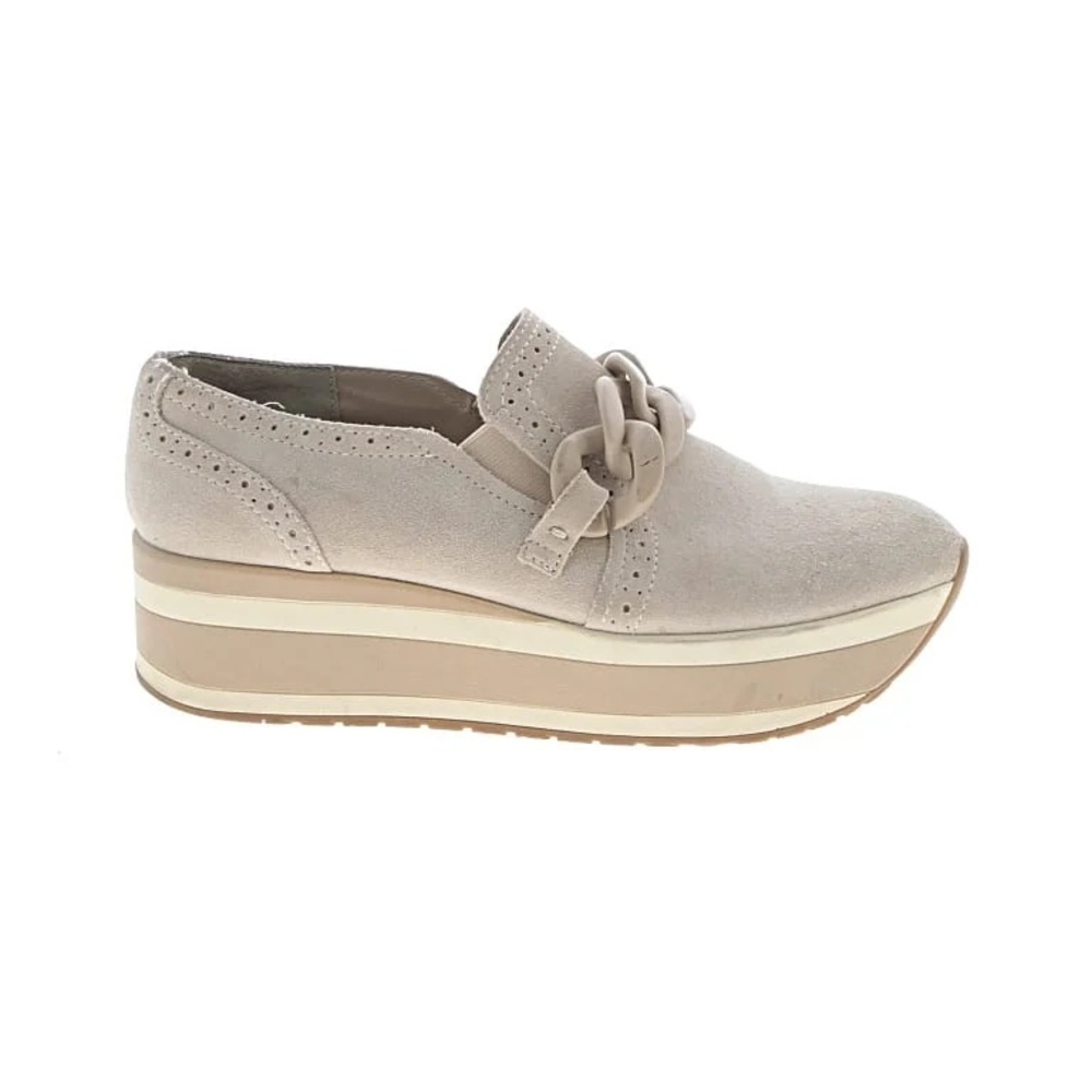 Dolce Vita Women's Cream Loafers with Chain